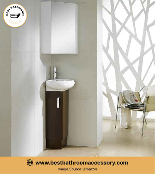 Milan - Corner Bathroom Vanity Set - White